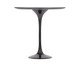 Mesa Saarinen Lateral Oval São Gabriel Base Preta, Preto | WestwingNow
