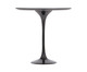 Mesa Saarinen Lateral Oval São Gabriel Base Preta, Preto | WestwingNow