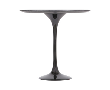 Mesa Saarinen Lateral Oval São Gabriel Base Preta | Westwing