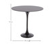 Mesa Saarinen Lateral Oval São Gabriel Base Preta, Preto | WestwingNow