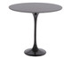 Mesa Saarinen Lateral Oval São Gabriel Base Preta, Preto | WestwingNow