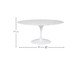 Mesa Saarinen Oval Carrara Base Branca<br />, Branco | WestwingNow