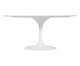 Mesa Saarinen Oval Carrara Base Branca<br />, Branco | WestwingNow