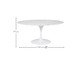 Mesa Saarinen Oval Carrara Base Branca<br />, Branco | WestwingNow