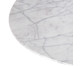 Mesa Saarinen Oval Carrara Base Branca, Branco | WestwingNow