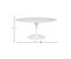 Mesa Saarinen Oval Carrara Base Branca, Branco | WestwingNow