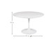 Mesa Saarinen Redonda Espirito Santo Base Branca, Branco | WestwingNow