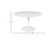 Mesa Saarinen Redonda Espirito Santo Base Branca, Branco | WestwingNow