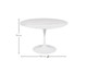 Mesa Saarinen Redonda Espirito Santo Base Branca, Branco | WestwingNow