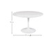 Mesa Saarinen Redonda Espirito Santo Base Branca, Branco | WestwingNow