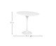Mesa Saarinen Lateral Oval Nanoglass Base Branca, Branco | WestwingNow