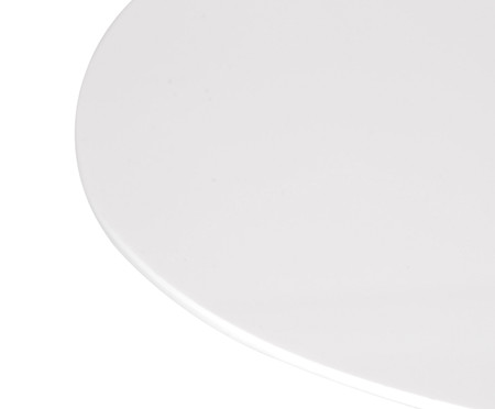 Mesa Saarinen Lateral Oval Nanoglass Base Branca | WestwingNow