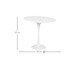 Mesa Saarinen Lateral Oval Nanoglass Base Branca, Branco | WestwingNow