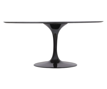 Mesa Saarinen Oval São Gabriel Base Preta | Westwing