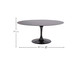 Mesa Saarinen Oval São Gabriel Base Preta, Preto | WestwingNow