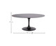 Mesa Saarinen Oval São Gabriel Base Preta, Preto | WestwingNow