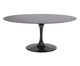 Mesa Saarinen Oval São Gabriel Base Preta, Preto | WestwingNow