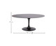 Mesa Saarinen Oval São Gabriel Base Preta, Preto | WestwingNow