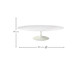 Mesa Saarinen Oval Centro Espirito Santo Base Branca, Branco | WestwingNow