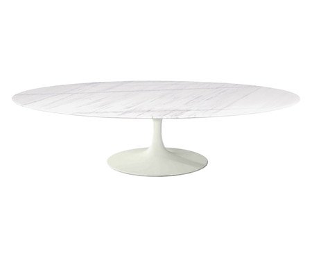 Mesa Saarinen Oval Centro Espirito Santo Base Branca