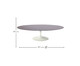 Mesa Saarinen Oval Centro São Gabriel Base Branca, Branco | WestwingNow