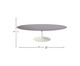 Mesa Saarinen Oval Centro São Gabriel Base Branca, Branco | WestwingNow