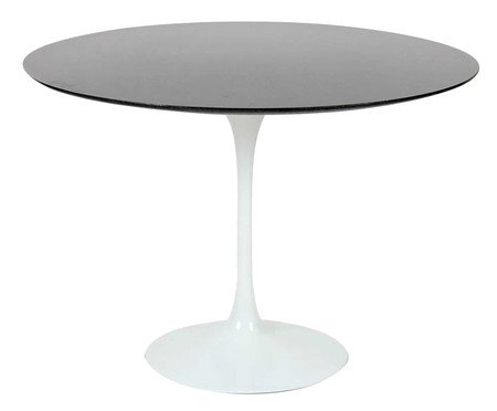 Mesa Saarinen Redonda São Gabriel Base Branca | Westwing