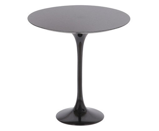 Mesa Saarinen Lateral São Gabriel Base Preta, Preto | WestwingNow