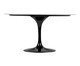 Mesa Saarinen Oval Carrara Base Preta, Preto | WestwingNow