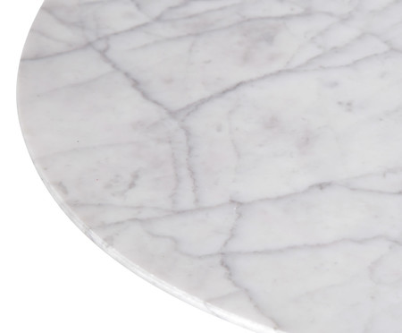 Mesa Saarinen Oval Carrara Base Preta | WestwingNow