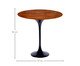 Mesa Saarinen Lateral Oval Pau Ferro Base Preta, Preto | WestwingNow
