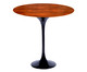 Mesa Saarinen Lateral Oval Pau Ferro Base Preta, Preto | WestwingNow