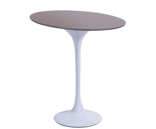 Mesa Saarinen Lateral Oval São Gabriel Base Branca, Branco | WestwingNow