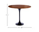 Mesa Saarinen Lateral Imbuia Base Preta, Preto | WestwingNow