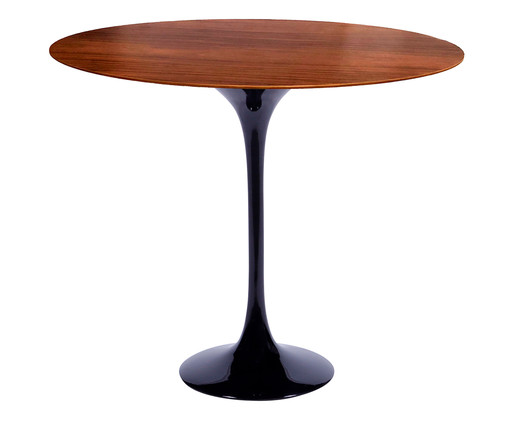 Mesa Saarinen Lateral Imbuia Base Preta, Preto | WestwingNow