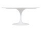 Mesa Saarinen Oval Espirito Santo Base Branca, Branco | WestwingNow