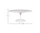 Mesa Saarinen Oval Espirito Santo Base Branca, Branco | WestwingNow