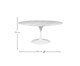 Mesa Saarinen Oval Espirito Santo Base Branca, Branco | WestwingNow