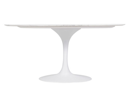 Mesa Saarinen Oval Espirito Santo Base Branca | Westwing