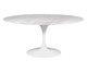 Mesa Saarinen Oval Espirito Santo Base Branca, Branco | WestwingNow