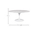 Mesa Saarinen Oval Espirito Santo Base Branca, Branco | WestwingNow