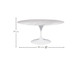 Mesa Saarinen Oval Espirito Santo Base Branca, Branco | WestwingNow