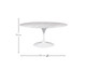 Mesa Saarinen Oval Espirito Santo Base Branca, Branco | WestwingNow