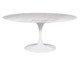 Mesa Saarinen Oval Espirito Santo Base Branca, Branco | WestwingNow