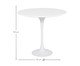 Mesa Saarinen Lateral Nanoglass Base Branca, Branco | WestwingNow