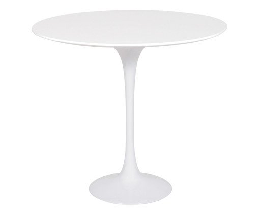 Mesa Saarinen Lateral Nanoglass Base Branca, Branco | WestwingNow