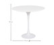 Mesa Saarinen Lateral Nanoglass Base Branca, Branco | WestwingNow