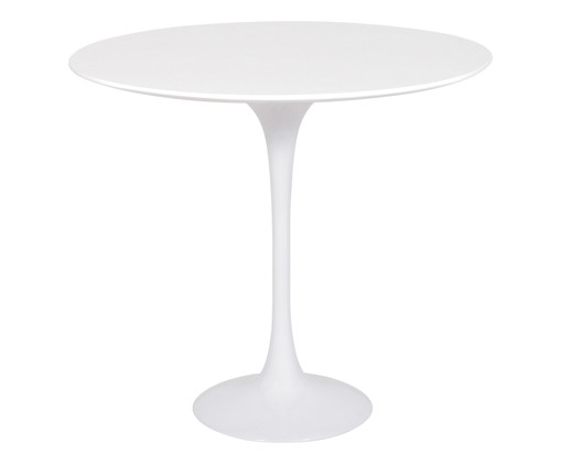 Mesa Saarinen Lateral Nanoglass Base Branca, Branco | WestwingNow