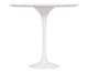 Mesa Saarinen Lateral Oval Carrara Base Branca, Branco | WestwingNow