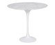 Mesa Saarinen Lateral Oval Carrara Base Branca, Branco | WestwingNow